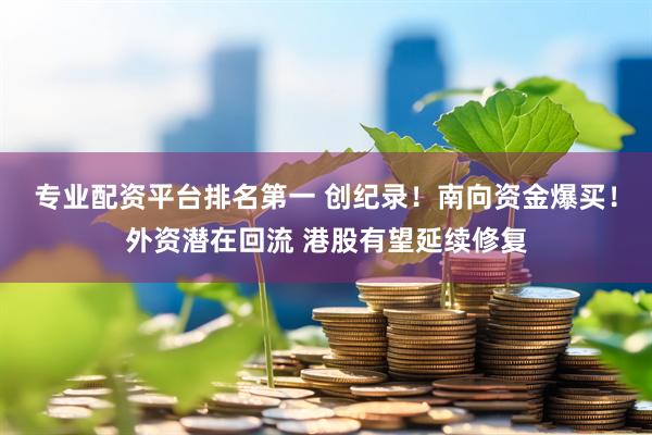 专业配资平台排名第一 创纪录！南向资金爆买！外资潜在回流 港股有望延续修复